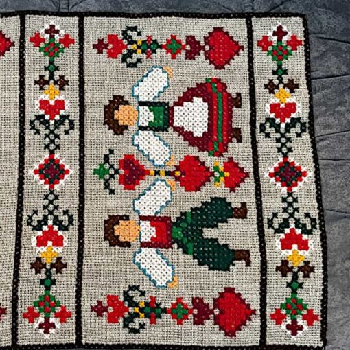 Big TABLE RUNNER  cross stitch on Aida weave Swedish - Image 2