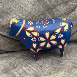Wooden old blue Dala-painted EWE-Soldtacka - RARE - Sweden