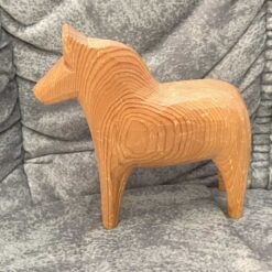 Unpainted DALA HORSE – 5.1 inch. GRAINS
