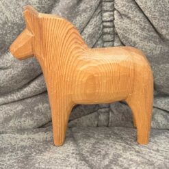 Unpainted DALA HORSE – 5.1 inch. GRAINS
