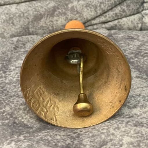Swedish DINGLE with wooden handle stamped E.M. Mora - brass - Image 4