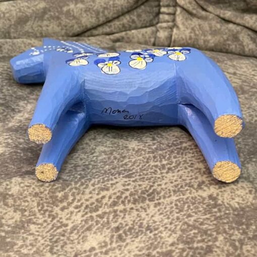 Swedish DALA HORSE – 5.1 inch. - Ludvika signed dated - Image 5