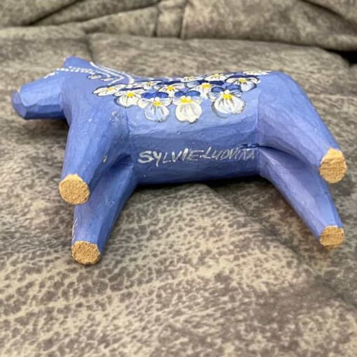 Swedish vintage DALA HORSE – 4 inch. - Ludvika signed - Image 5