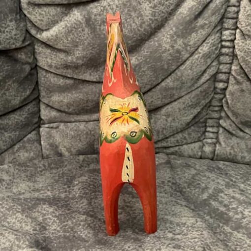 Old Swedish DALA HORSE – 5.5 inch  not dipped and split ears - Image 2