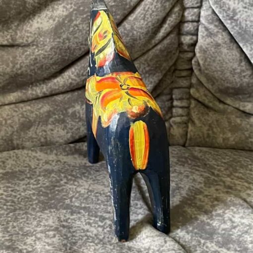 Two DALA HORSES 5 inch. / 4 inch. one old (not dipped) Swedish - Image 3