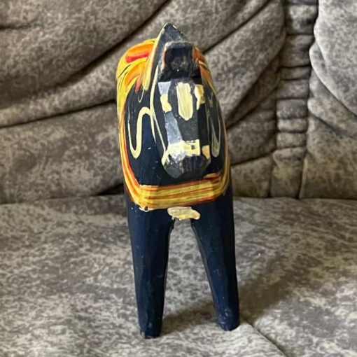 Two DALA HORSES 5 inch. / 4 inch. one old (not dipped) Swedish - Image 5