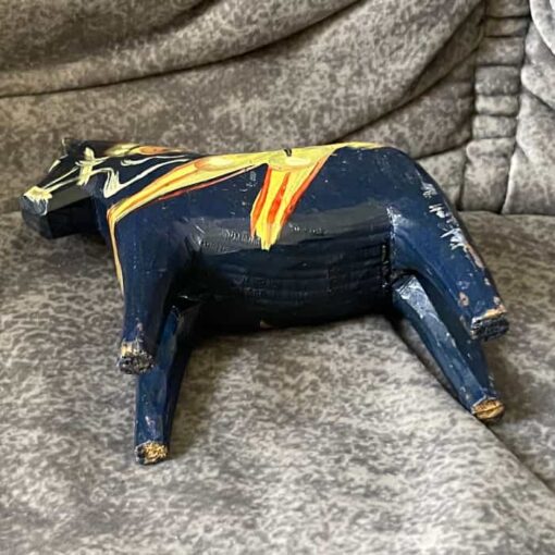 Two DALA HORSES 5 inch. / 4 inch. one old (not dipped) Swedish - Image 6