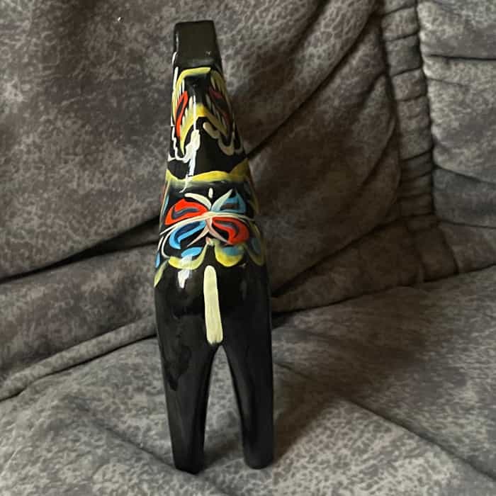 Swedish black DALA HORSE – 4 inch. - TAG, New - Image 2