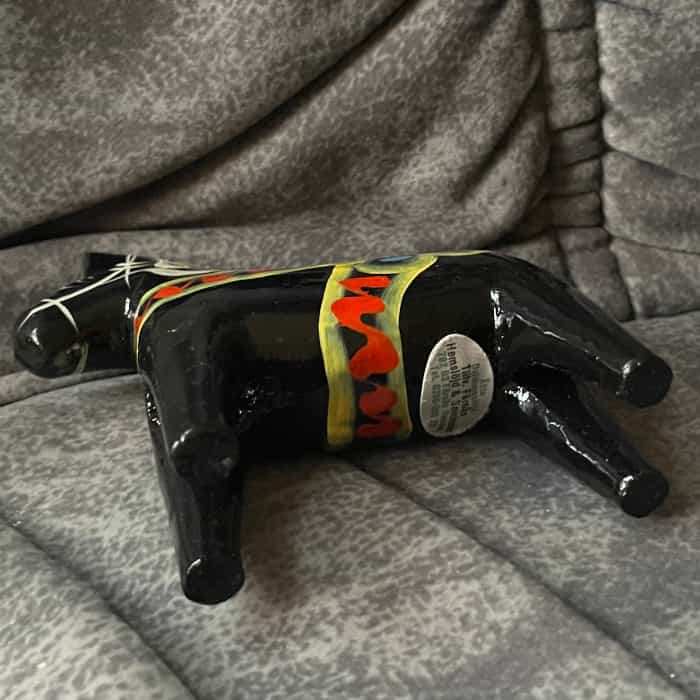 Swedish black DALA HORSE – 4 inch. - TAG, New - Image 4