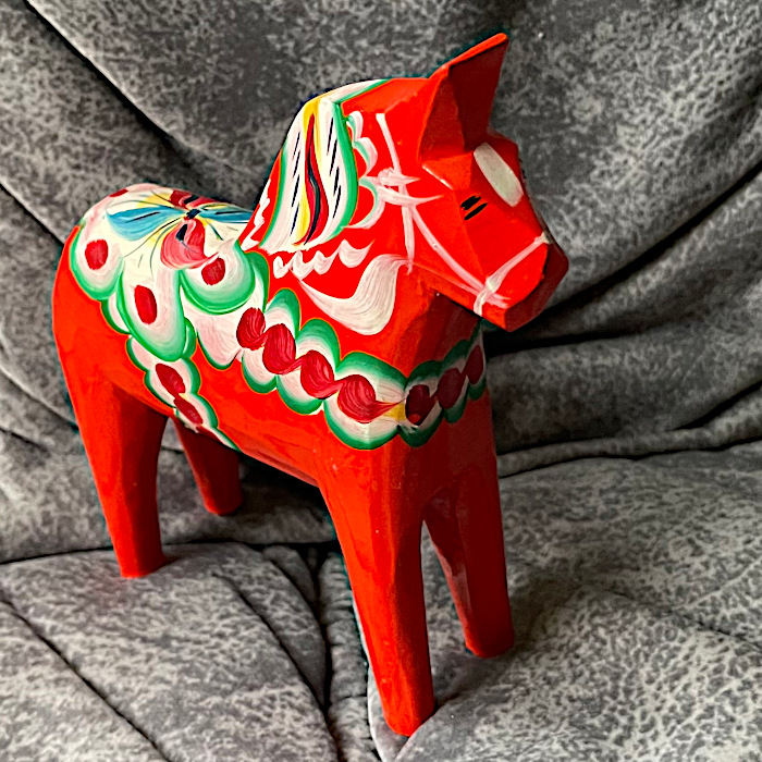 Swedish DALA HORSE – 5.3 inch. TAG - Image 3