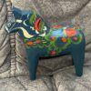 Swedish vintage blue DALA HORSE – 6 inch TAG