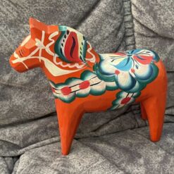 Swedish vintage DALA HORSE – 6.5 inch TAG