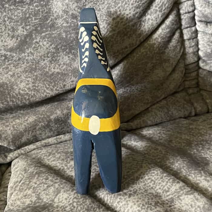 Sweden HORSE – 4 inch. blue-yellow - Sverigehasten Tag - Image 2