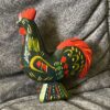 Swedish vintage wooden DALA ROOSTER – 4.3 inch Erik Pell TAG