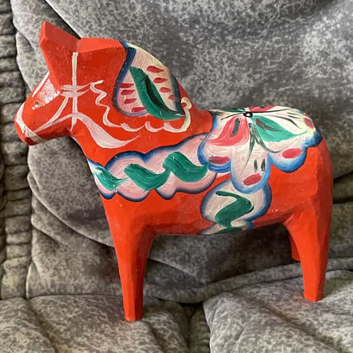 Swedish vintage DALA HORSE – 5 inch, TAG