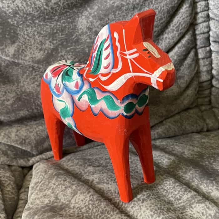 Swedish vintage DALA HORSE – 5 inch, TAG - Image 3