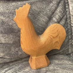 Unpainted DALA ROOSTER – 7 inch grains