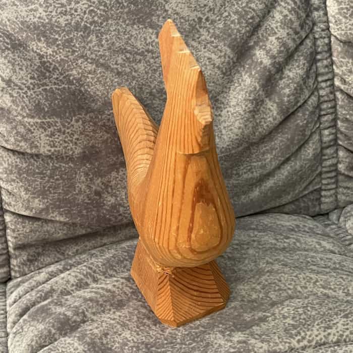 Unpainted DALA ROOSTER – 7 inch grains - Image 4