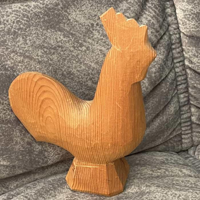 Unpainted DALA ROOSTER – 7 inch grains - Image 3