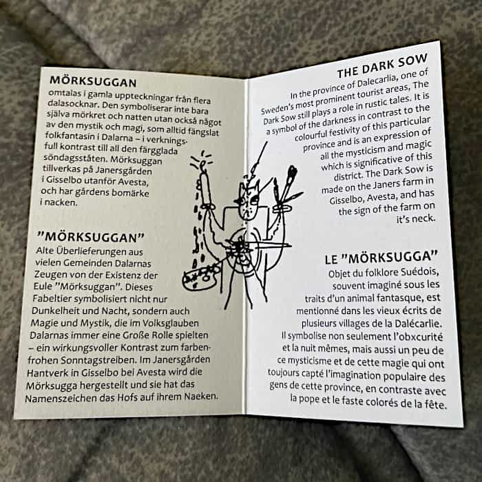 Swedish "MORKSUGGAN" symbol darkness Dalarna - NEW - Image 5