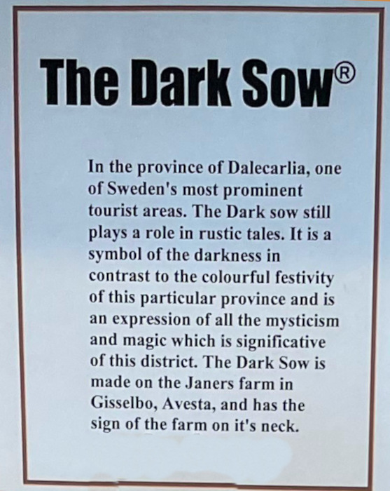 Swedish "MORKSUGGAN" symbol darkness Dalarna - NEW - Image 6