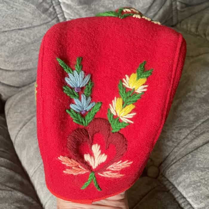 STUNNING embroidery Swedish CAP Folk costume Dala Floda NEW - Image 2
