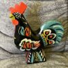Swedish vintage wooden DALA ROOSTER – 4.5 inch remains of Tag