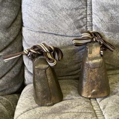 Two Swedish antique COWBELLS with patina - Image 4
