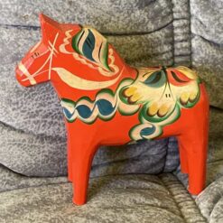 Swedish vintage DALA HORSE – 5 inch. remains of tag