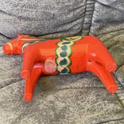 Swedish vintage DALA HORSE – 5 inch. remains of tag - Image 5