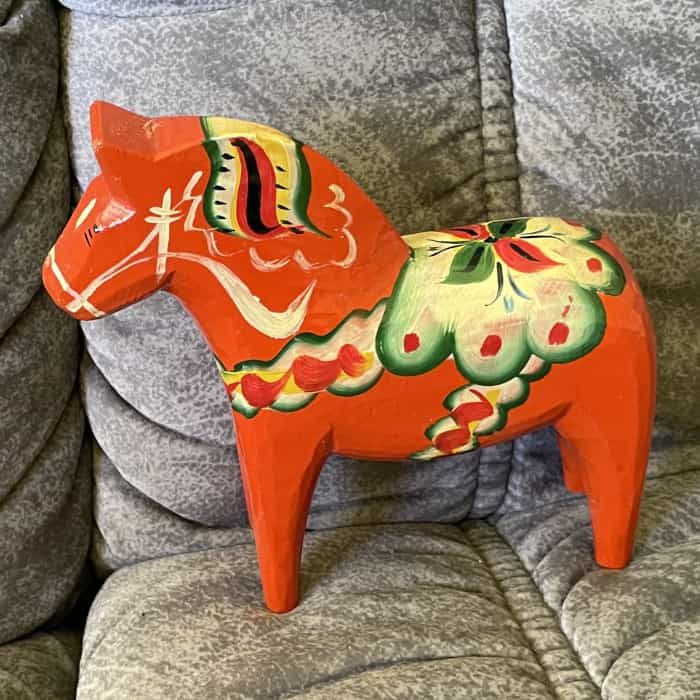 Swedish vintage DALA HORSE – 7 inch Mora