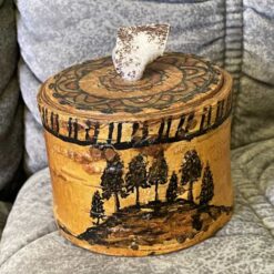 Swedish stunning small BIRCH BARK Box - Hjort Anders RARE