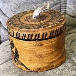 Swedish stunning small BIRCH BARK Box - Hjort Anders RARE - Image 2