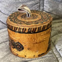 Swedish stunning small BIRCH BARK Box - Hjort Anders RARE - Image 4