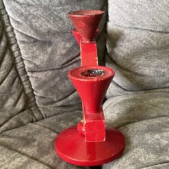 An old Christmas wooden CANDLE HOLDER Swedish - Image 2