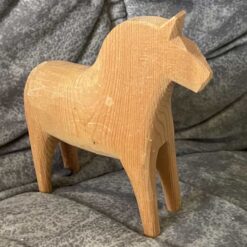Unpainted DALA HORSE – 5.3 inch. GRAINS - Image 3