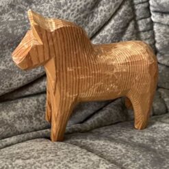Unpainted DALA HORSE – 4 inch. GRAINS