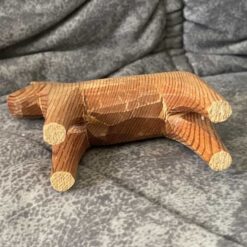 Unpainted DALA HORSE – 4 inch. GRAINS - Image 4