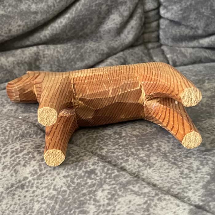 Unpainted DALA HORSE – 4 inch. GRAINS - Image 4