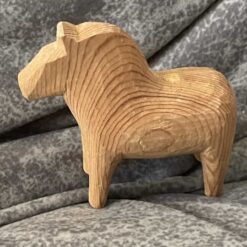 Unpainted DALA HORSE – 3 inch. GRAINS