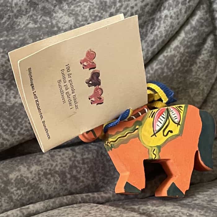 Swedish DALA HORSE- 2.3 inch - Sundborn – Rare signed, like NEW - Image 3