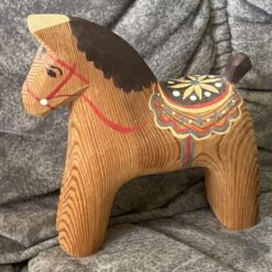 'Swedish DALA HORSE – 5.9 inch  ''Falu Horse'' signed dated TAG'