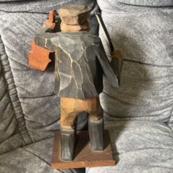 Swedish WOODCARVED "MAN w. Violin" G. Nilsson 8.5 inch. - Image 5